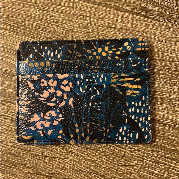 Floral print card holder - Picture 2 of 2